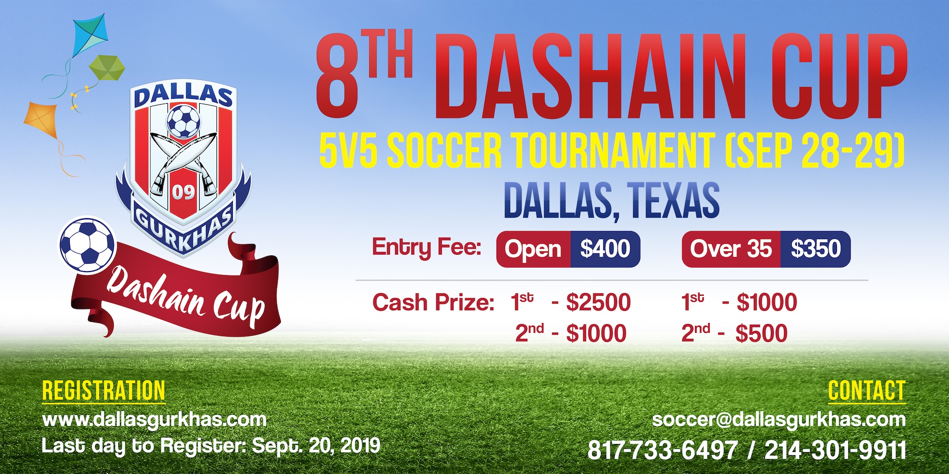 Dallas Gurkhas presents 8th Dashain Cup 2019 Dallas Gurkhas Football Club